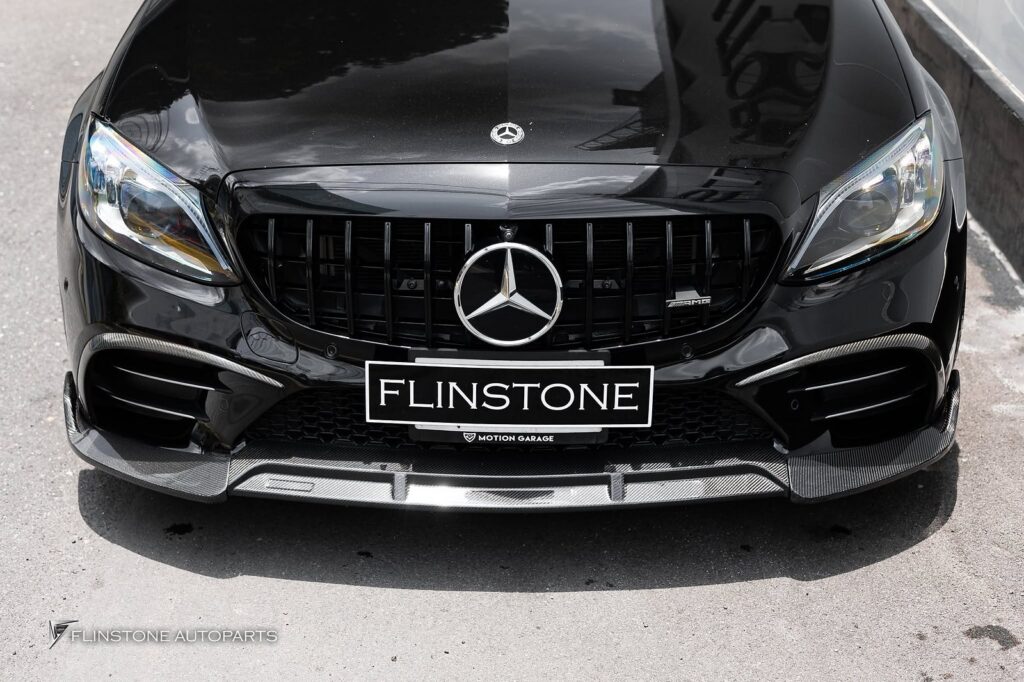 Mercedes-Benz carbon front lip for W205 C-Class Facelift