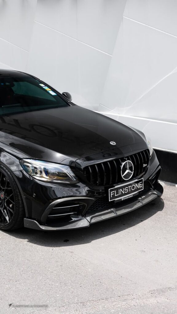 Mercedes-Benz carbon front lip for W205 C-Class Facelift