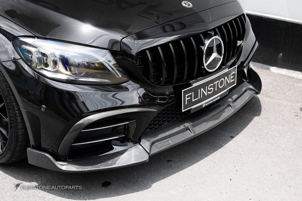 Mercedes-Benz carbon front lip for W205 C-Class Facelift