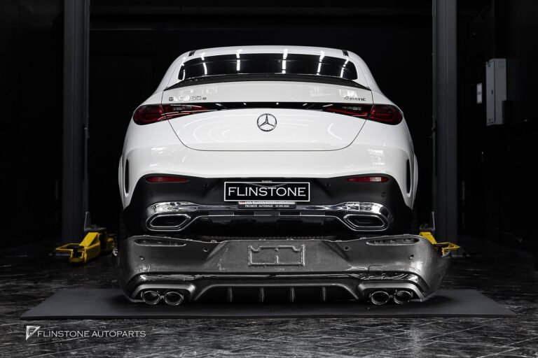 Mercedes-Benz X253 GLC-Class GLC350e ติดตั้งดิฟฟิวเซอร์+ปลายท่อของแท้ GLC43 Coupe AMG อะไหล่แ