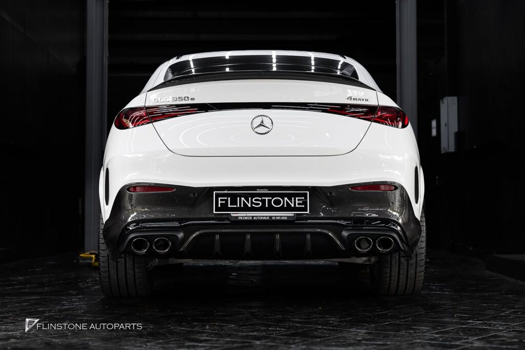 Mercedes-Benz X253 GLC-Class GLC350e ติดตั้งดิฟฟิวเซอร์+ปลายท่อของแท้ GLC43 Coupe AMG อะไหล่แ