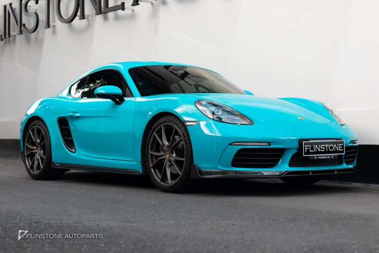 PORSCHE 718 Cayman – Boxster CMST V.2 Carbon Fiber Front Lip + CMST V.2 Carbon Fiber Side