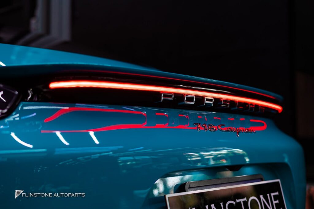 PORSCHE 718 Cayman – Boxster CMST V.2 Carbon Fiber Front Lip + CMST V.2 Carbon Fiber Side