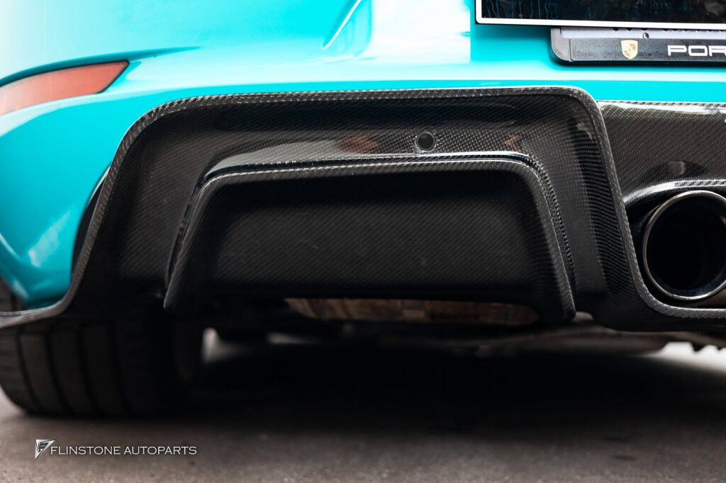 PORSCHE 718 Cayman – Boxster CMST V.2 Carbon Fiber Front Lip + CMST V.2 Carbon Fiber Side