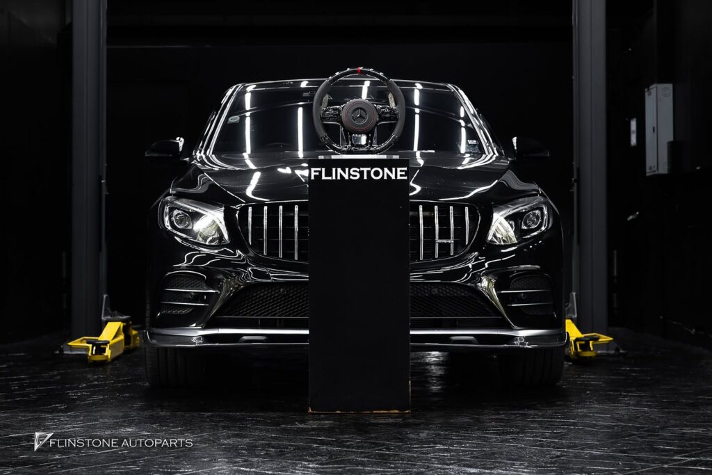 Mercedes-Benz พวงมาลัย FORGED CARBON สำหรับ GLC-Class W253 เย็บด้ายสีแดง และก้