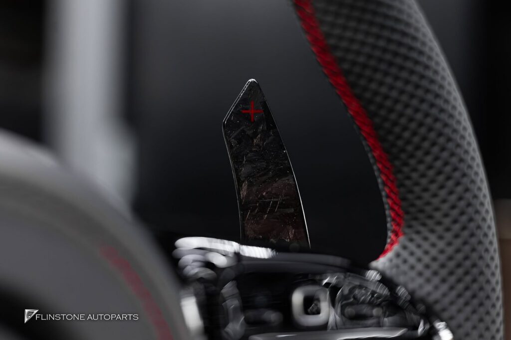 Mercedes-Benz พวงมาลัย FORGED CARBON สำหรับ GLC-Class W253 เย็บด้ายสีแดง และก้