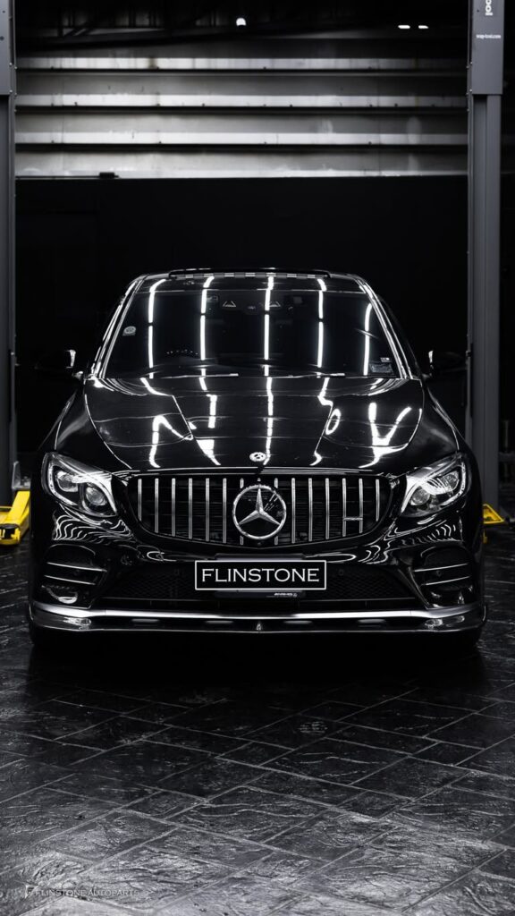 Mercedes-Benz พวงมาลัย FORGED CARBON สำหรับ GLC-Class W253 เย็บด้ายสีแดง และก้