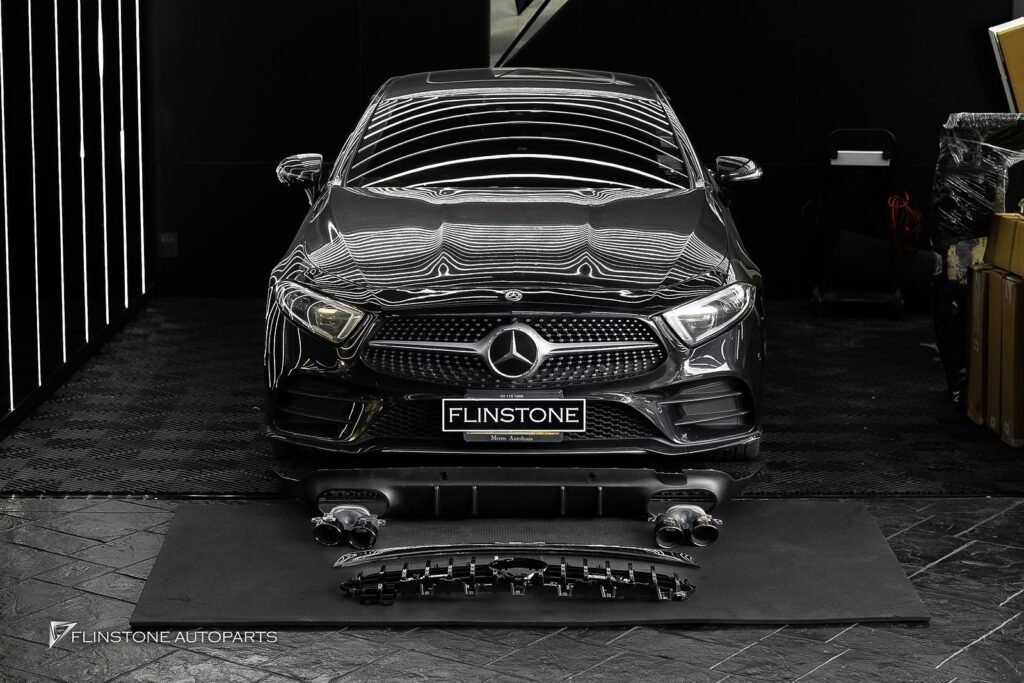Mercedes-Benz C257 CLS-Class Coupe GT Panamericana Front Grille + CLS53 AMG Black Rear Diffuser