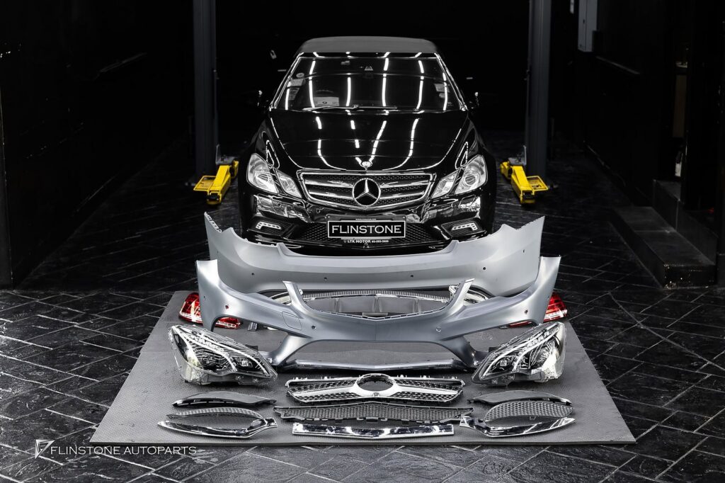 Mercedes-Benz W207 E-Class Coupe กันชนหน้าพร้อมกระจังหน้า + ไฟหน้า