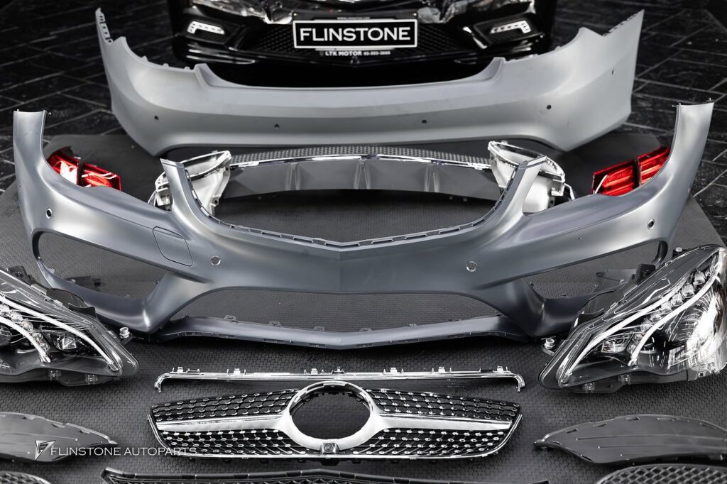 Mercedes-Benz W207 E-Class Coupe กันชนหน้าพร้อมกระจังหน้า + ไฟหน้า