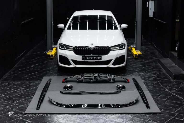 BMW G30 – F90 2024+ ลิ้นหน้าทรง M Performance + สเกิร์ตข้างทรง M Performance