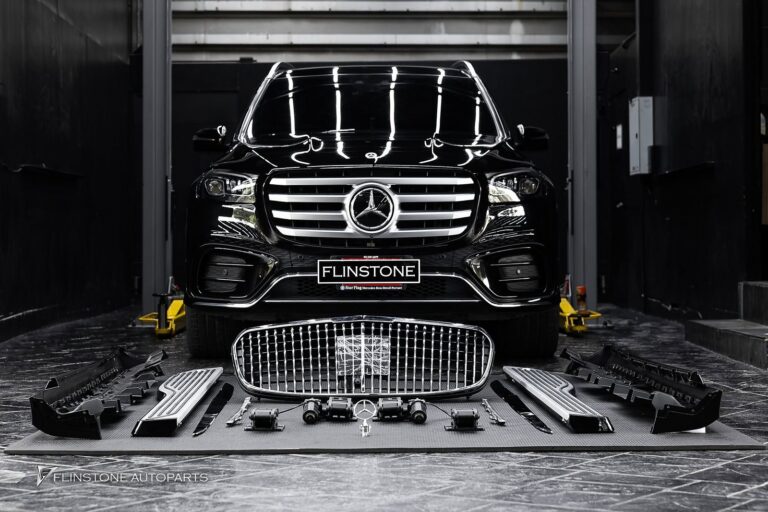 Mercedes-Benz X167 GLS-Class MAYBACH Style Front Grille + MAYBACH Auto Side Running Board