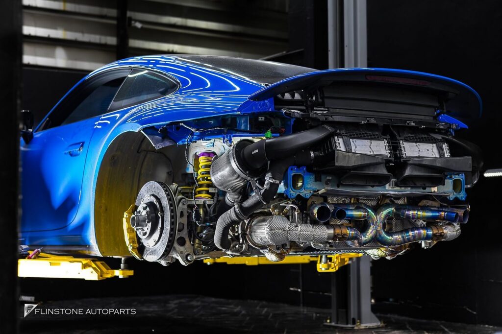 Porsche 992 ติดตั้งชุดท่อ USUS Exhaust ทั้งระบบ Catback / Downpi