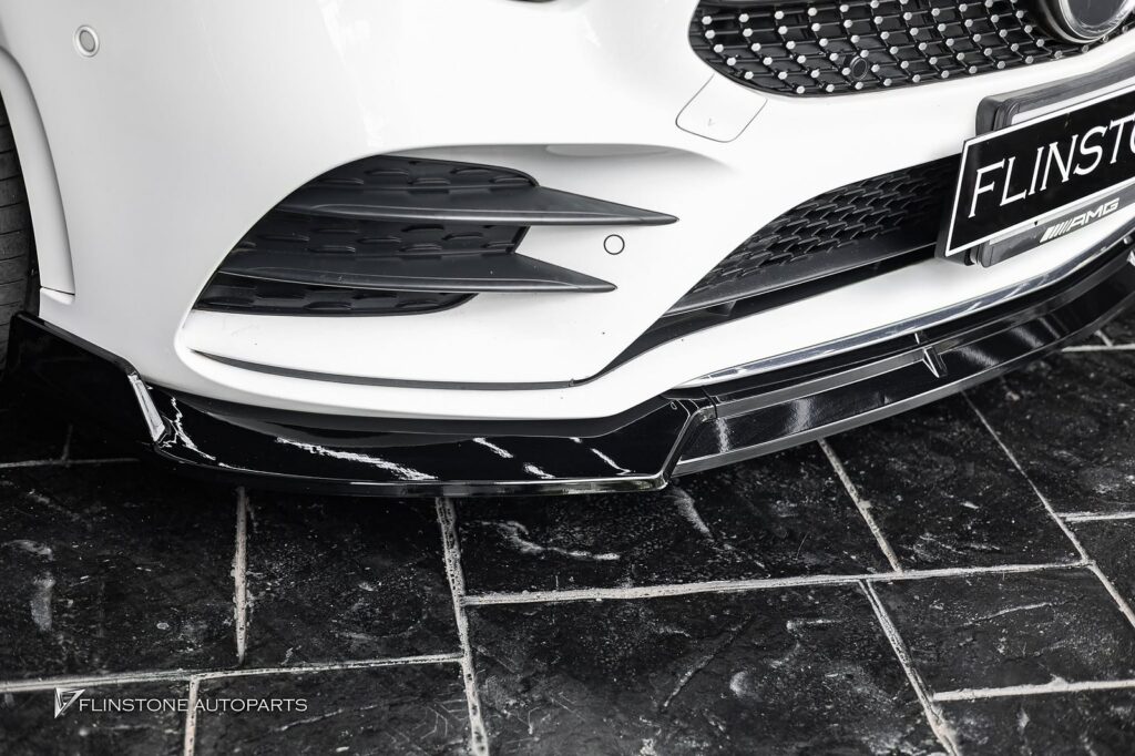 Mercedes-Benz W177 A-Class GTs Black Front Lip + GTs Black Side Skirt