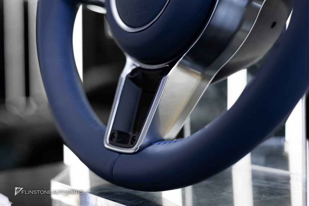 PORSCHE 981 Cayman – Boxster Custom PORSCHE Steering Wheel + Custom White Cluster