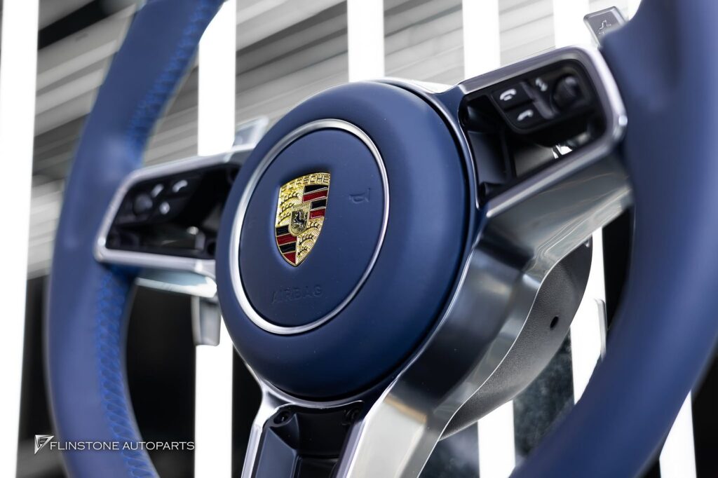 PORSCHE 981 Cayman – Boxster Custom PORSCHE Steering Wheel + Custom White Cluster
