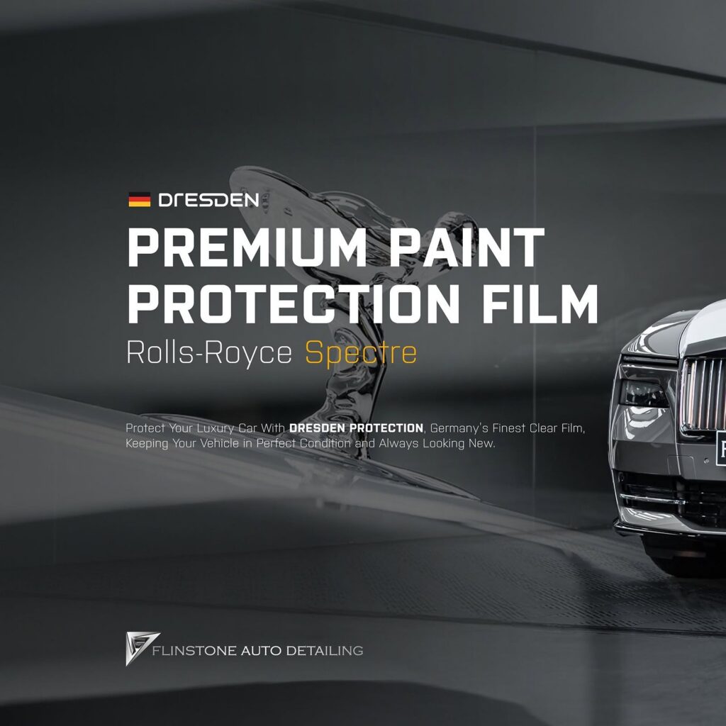 FLINSTONE AUTO DETAILING ROLLS ROYCE Spectre 选择品牌透明保护膜 DRESDENPROTEC