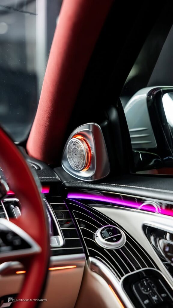Mercedes-Benz W221 S-Class 内饰更换 S-Class 年 2009 改为年款 2025 MAYBACH Look 拍摄