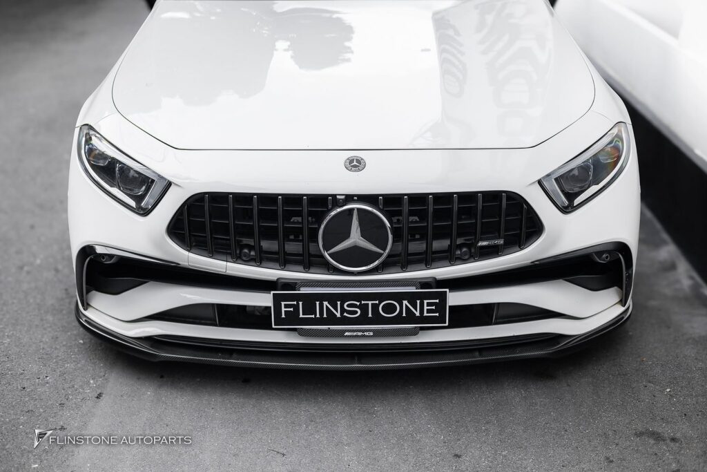 Mercedes-Benz C257 CLS-Class Coupe GTs Carbon Fiber Front Lip + CLS53 AMG Black Tailpipe