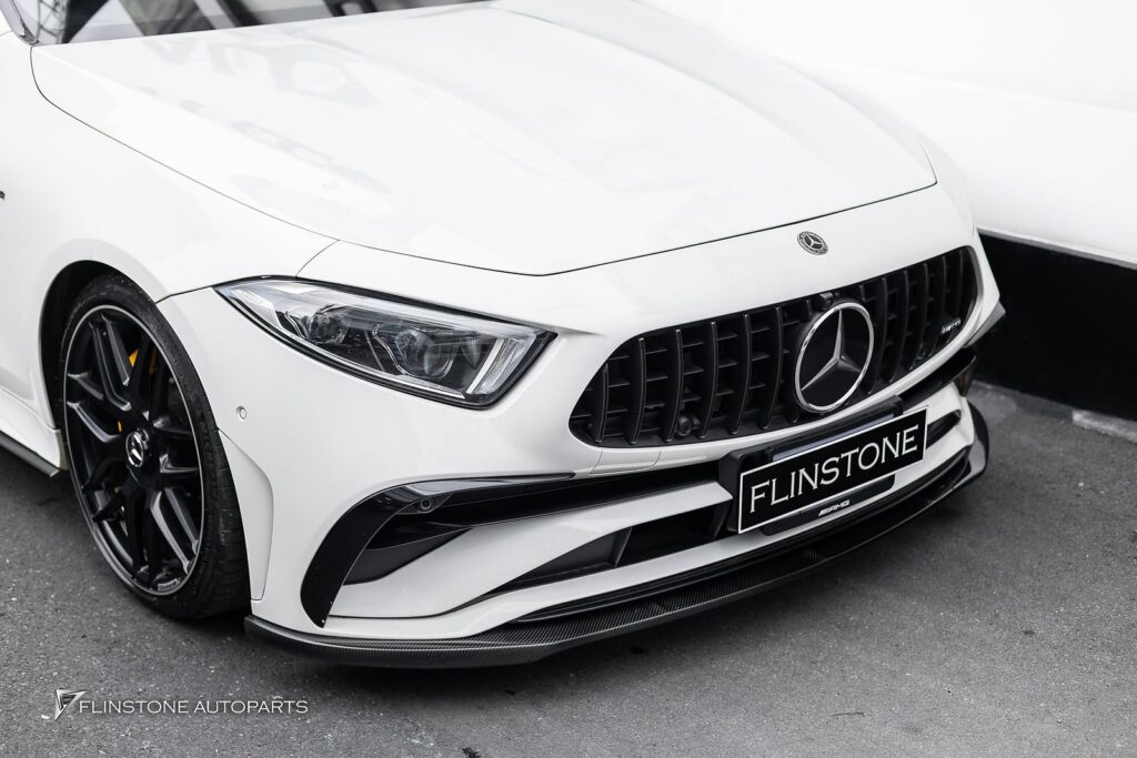 Mercedes-Benz C257 CLS-Class Coupe GTs Carbon Fiber Front Lip + CLS53 AMG Black Tailpipe