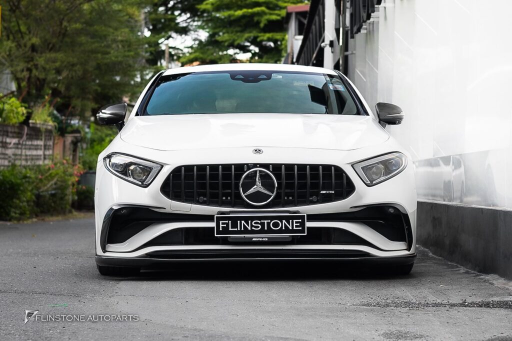 Mercedes-Benz C257 CLS-Class Coupe GTs Carbon Fiber Front Lip + CLS53 AMG Black Tailpipe