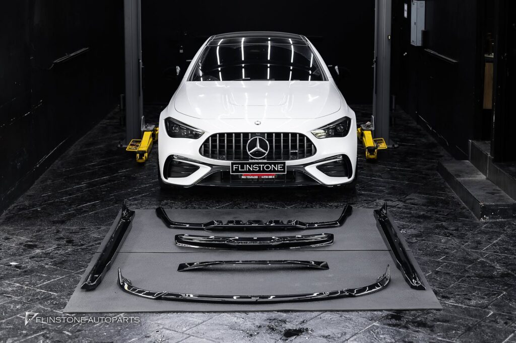Mercedes-Benz C236 CLE-Class Coupe MAXTON DESIGN Front Spoiler + MAXTON DESIGN Side Skirt