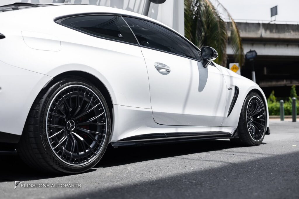 Mercedes-Benz C236 CLE-Class Coupe MAXTON DESIGN Front Spoiler + MAXTON DESIGN Side Skirt