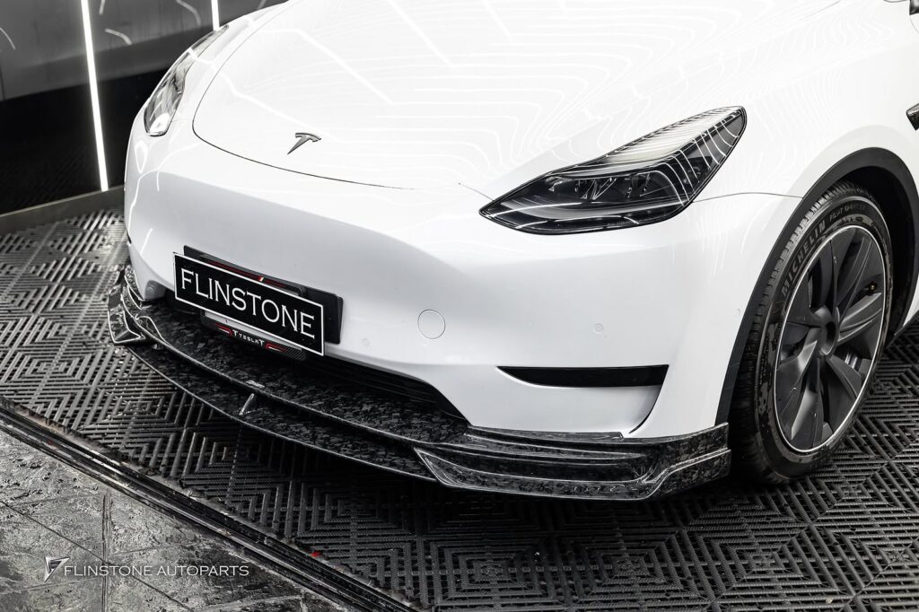 TESLA CMST Forged Carbon Front Lip + CMST Forged Carbon Rear Diffuser