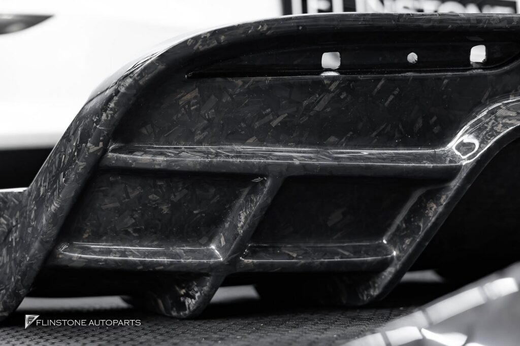 TESLA CMST Forged Carbon Front Lip + CMST Forged Carbon Rear Diffuser