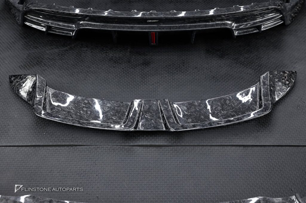 TESLA CMST Forged Carbon Front Lip + CMST Forged Carbon Rear Diffuser