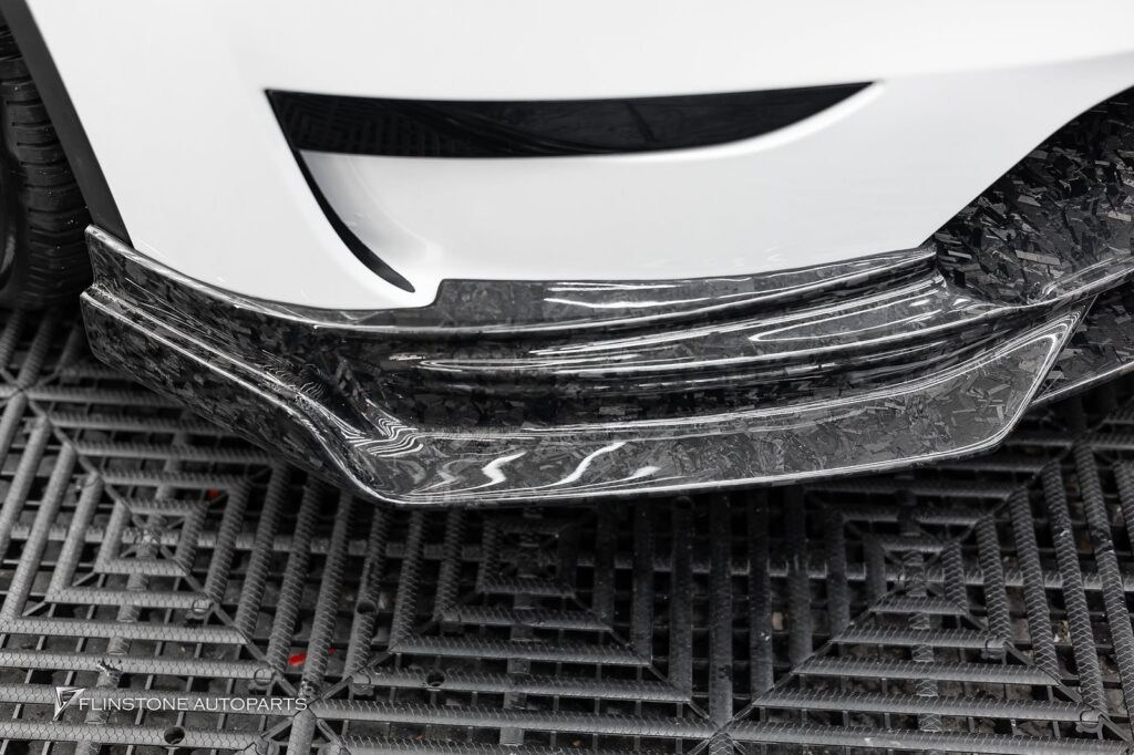 TESLA CMST Forged Carbon Front Lip + CMST Forged Carbon Rear Diffuser