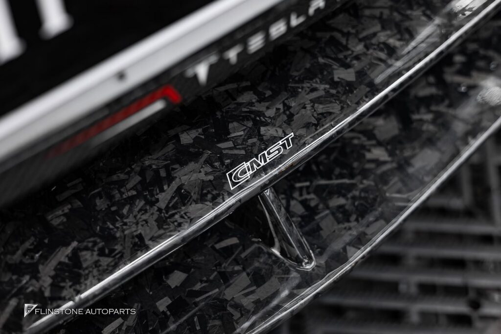 TESLA CMST Forged Carbon Front Lip + CMST Forged Carbon Rear Diffuser