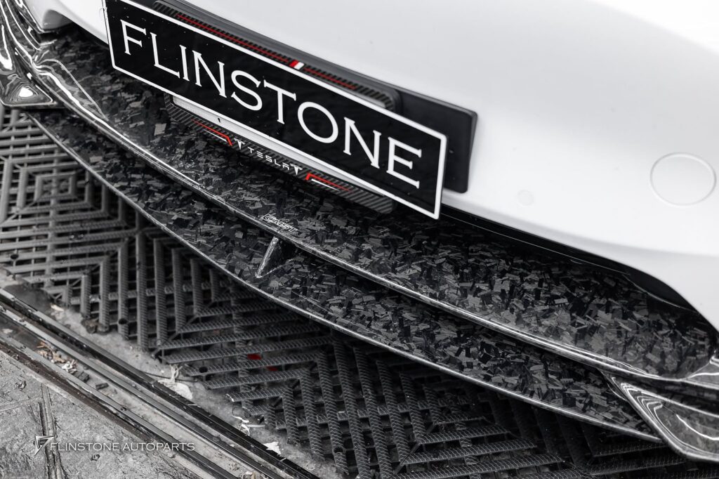 TESLA CMST Forged Carbon Front Lip + CMST Forged Carbon Rear Diffuser