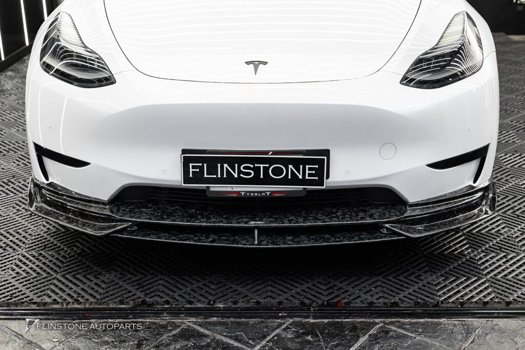 TESLA CMST Forged Carbon Front Lip + CMST Forged Carbon Rear Diffuser