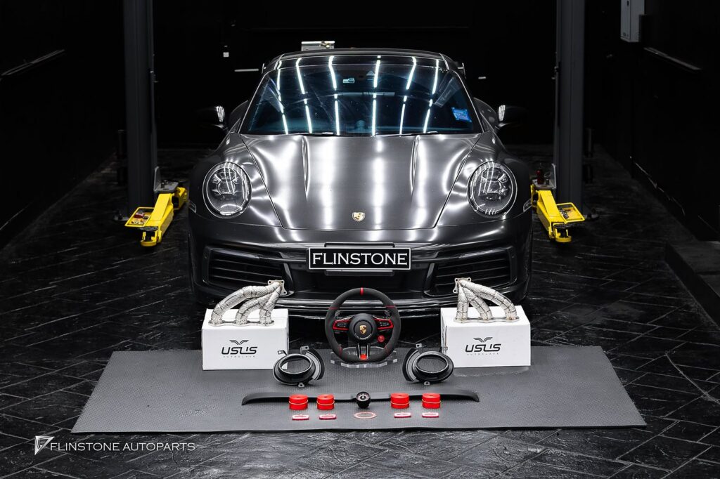 PORSCHE 992 2025+ USUS Exhaust Header + Carbon Fiber Tailpipe