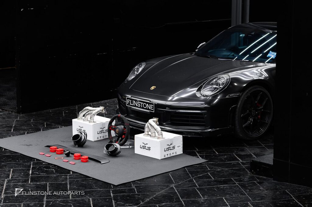 PORSCHE 992 2025+ USUS Exhaust Header + Carbon Fiber Tailpipe