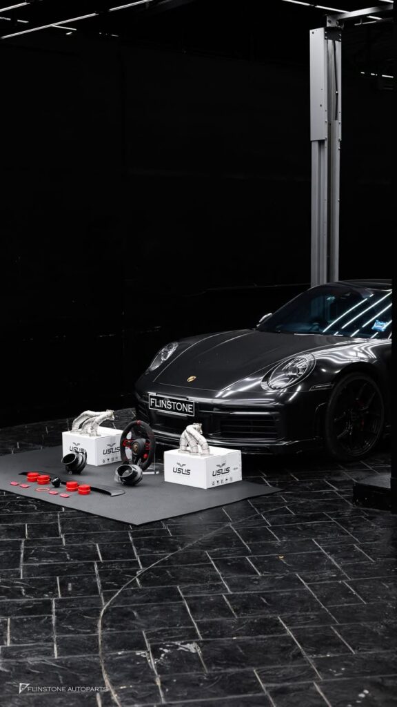PORSCHE 992 2025+ USUS Exhaust Header + Carbon Fiber Tailpipe
