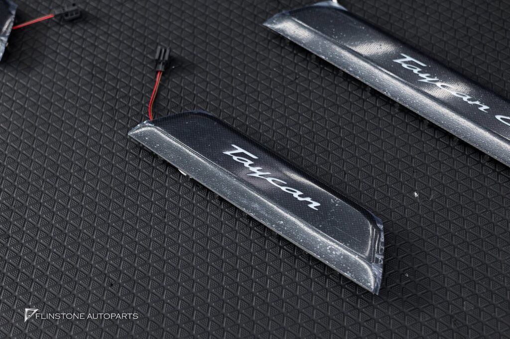 PORSCHE Taycan Genuine LED Carbon Fiber Door Sills