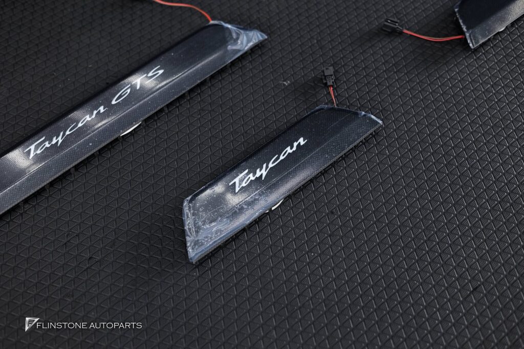 PORSCHE Taycan Genuine LED Carbon Fiber Door Sills