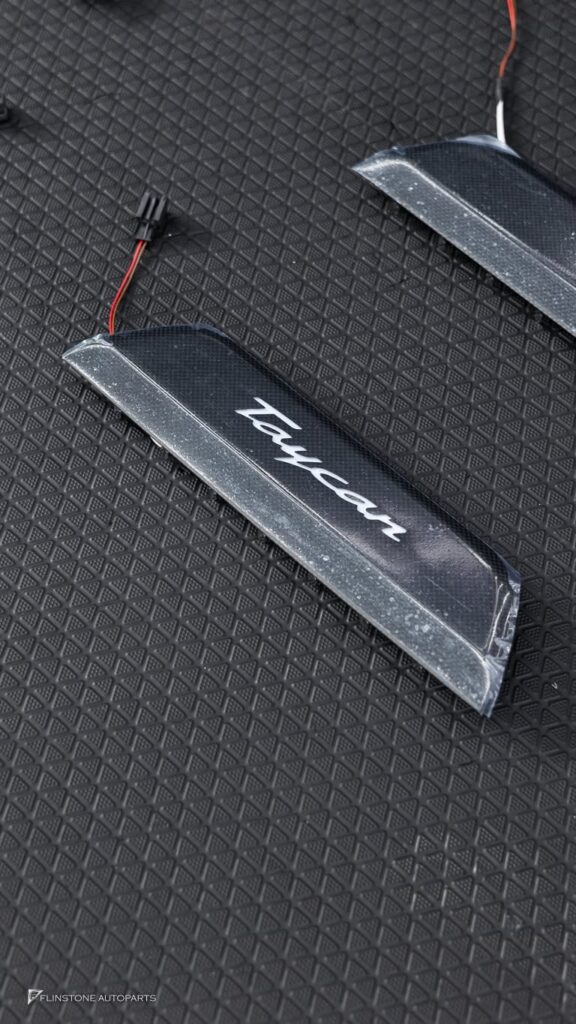 PORSCHE Taycan Genuine LED Carbon Fiber Door Sills