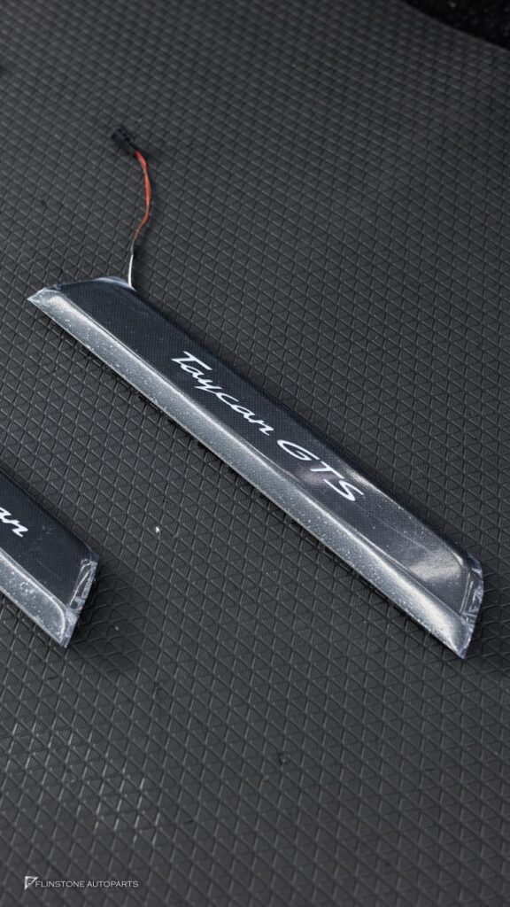PORSCHE Taycan Genuine LED Carbon Fiber Door Sills