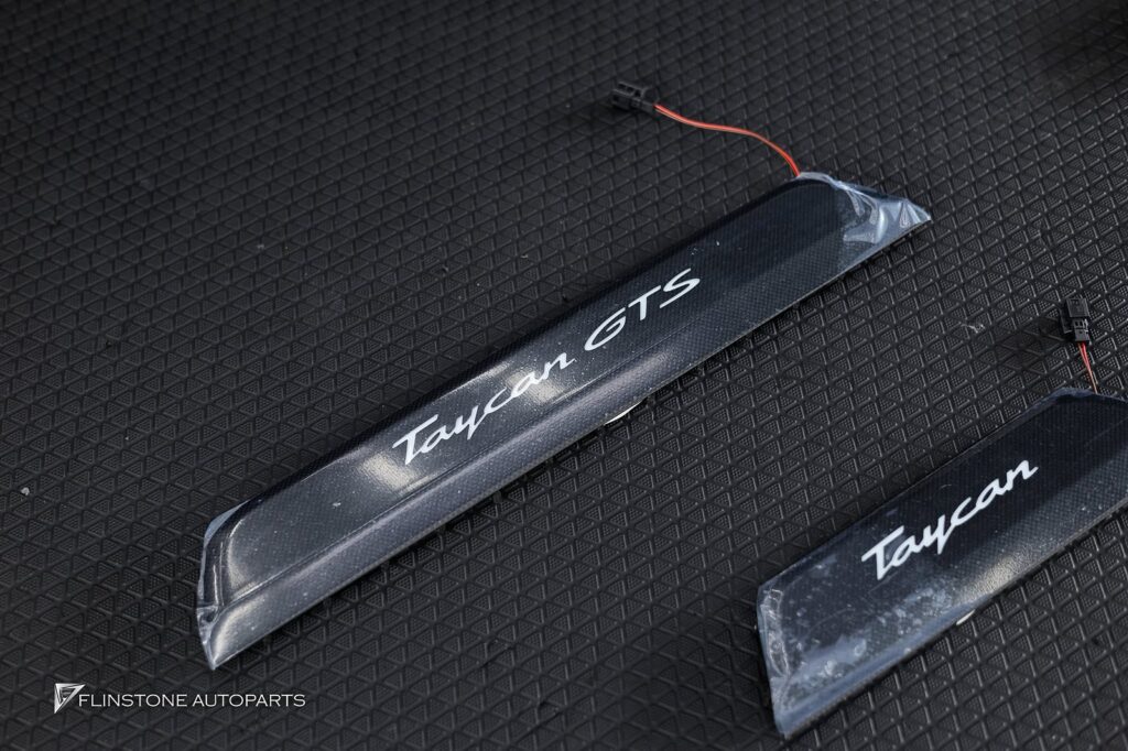 PORSCHE Taycan Genuine LED Carbon Fiber Door Sills