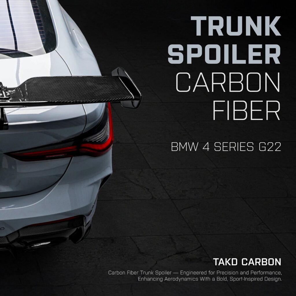 TAKD high-rise rear spoiler for BMW G22 Series 4