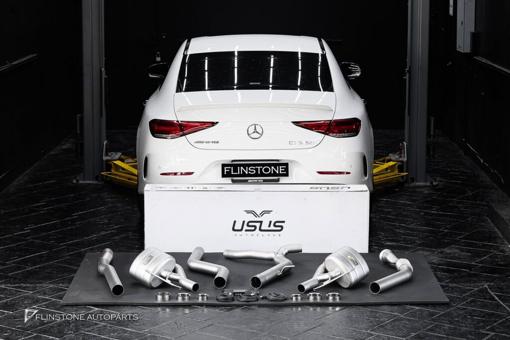 Mercedes-Benz C257 CLS-Class 2024 ชุดท่อ USUS Titanium Exhaust สำหรับ CLS53 AMG