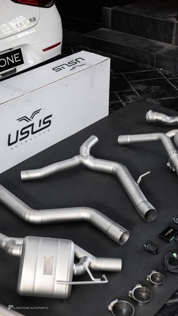 Mercedes-Benz C257 CLS-Class 2024 ชุดท่อ USUS Titanium Exhaust สำหรับ CLS53 AMG