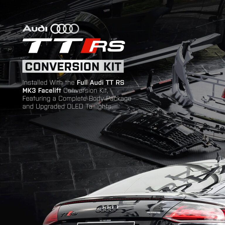 AUDI TT 2024+ ชุดแต่ง AUDI TTRS MK3 ครบชุด 2025 รวมถึงไฟท้ายสุดหล่อแบบ OLED เล