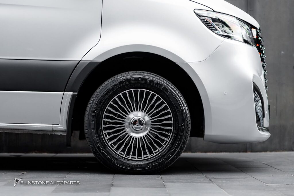 Mercedes Sprinter VIP Front Bumper & LED Grille + Custom Forged Wheel [USUS Forged