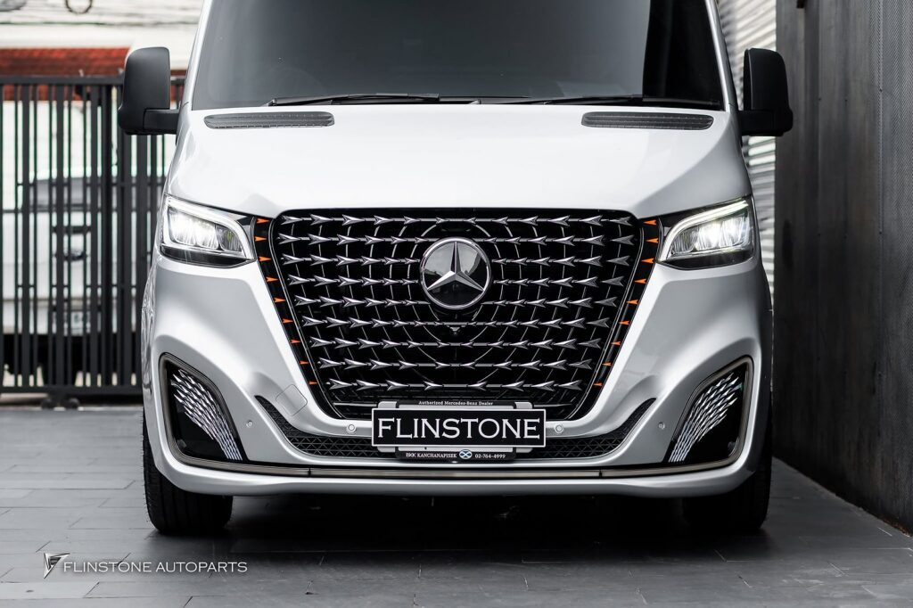Mercedes Sprinter VIP Front Bumper & LED Grille + Custom Forged Wheel [USUS Forged