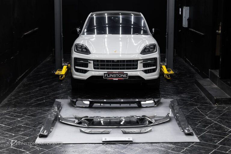 PORSCHE Cayenne 9Y0.2 USUS Autoclave Carbon Fiber Front Lip V.2 + TAKD Design Carbon F