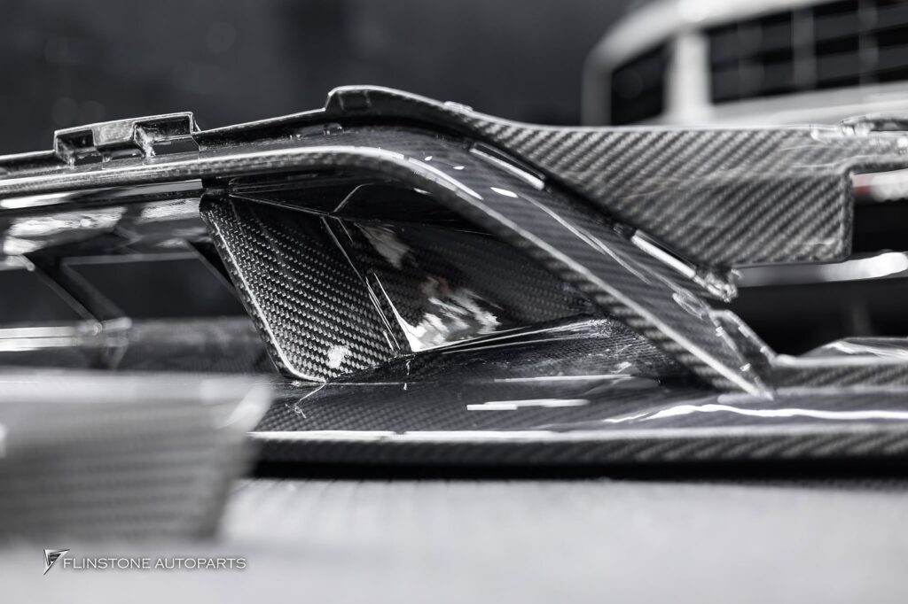 PORSCHE Cayenne 9Y0.2 USUS Autoclave Carbon Fiber Front Lip V.2 + TAKD Design Carbon F